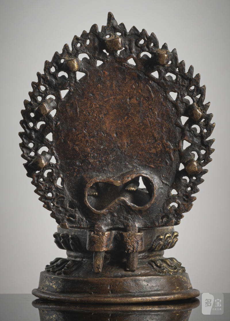 A GILT-COPPER FIGURE OF VAJRADHARA AND HIS CONSORT - 图2